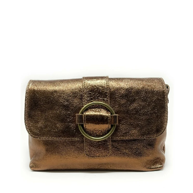 Mini sac en cuir irisé VERONE Bronze