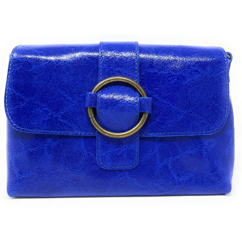 Mini sac en cuir lisse VERONE Bleu roi