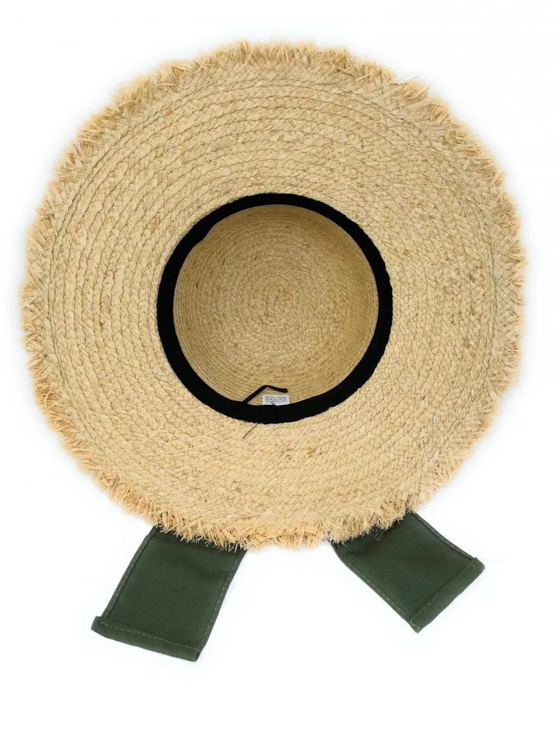 Chapeau en paille tressé CANOPEE Kaki