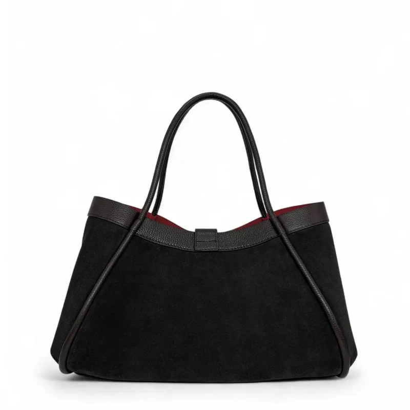 Cabas bowler bi-matière ABERDEEN Noir
