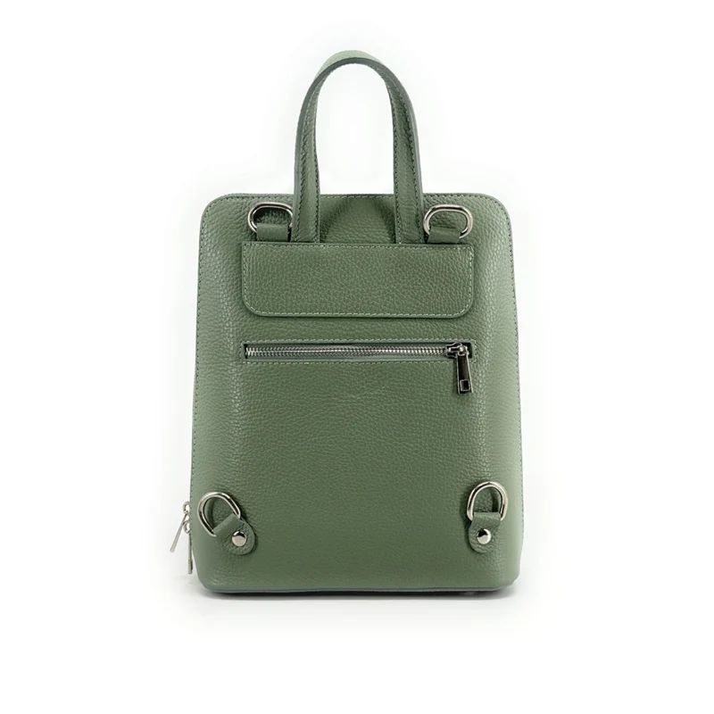 Sac à dos en cuir grainé HAILEY Vert pastel