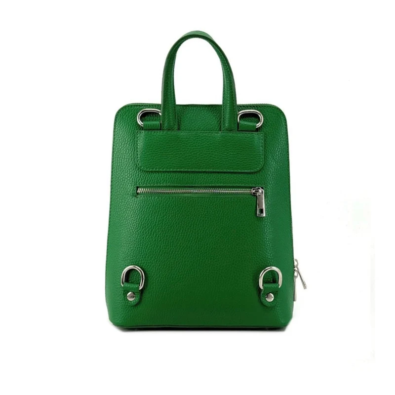 Sac à dos en cuir grainé HAILEY Vert anglais