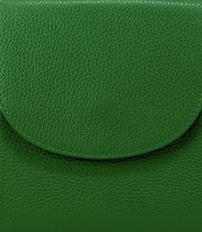 Sac à dos en cuir grainé HAILEY Vert anglais