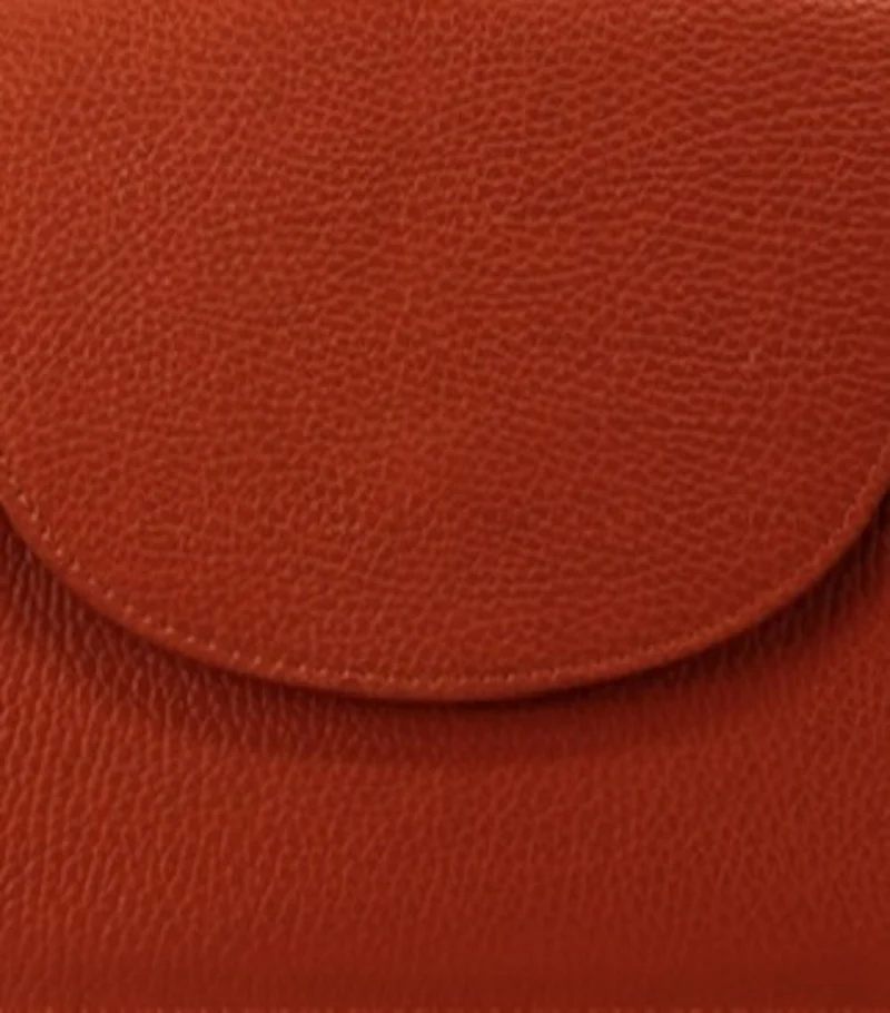 Sac à dos en cuir grainé HAILEY Orange