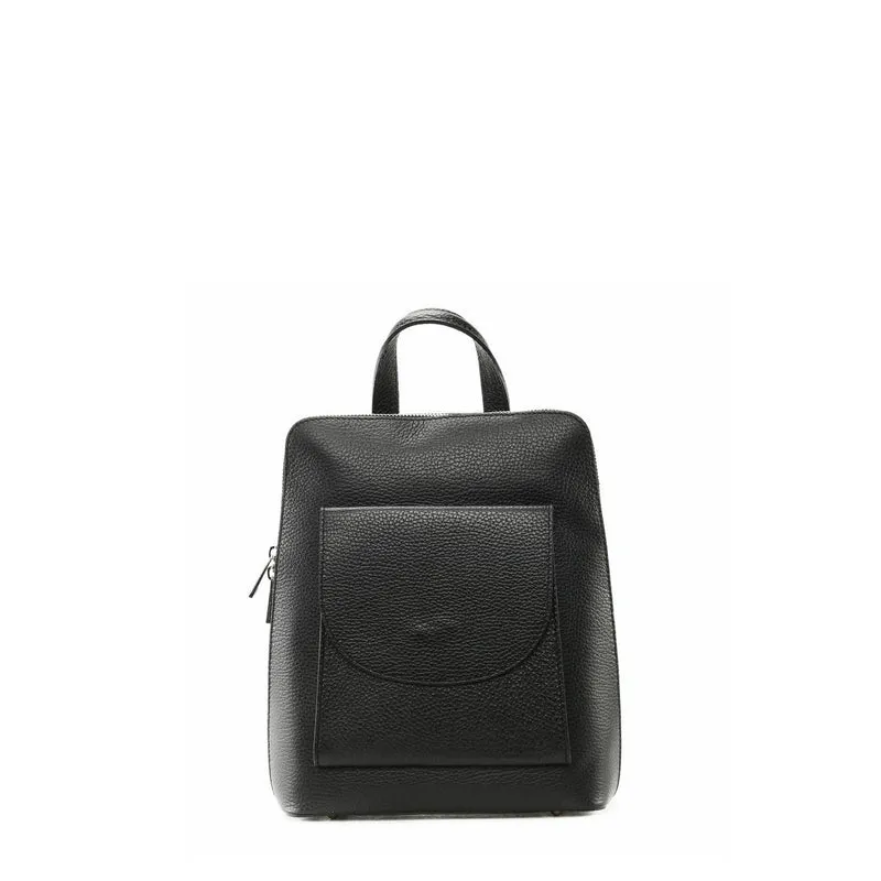 Sac à dos en cuir grainé HAILEY Noir