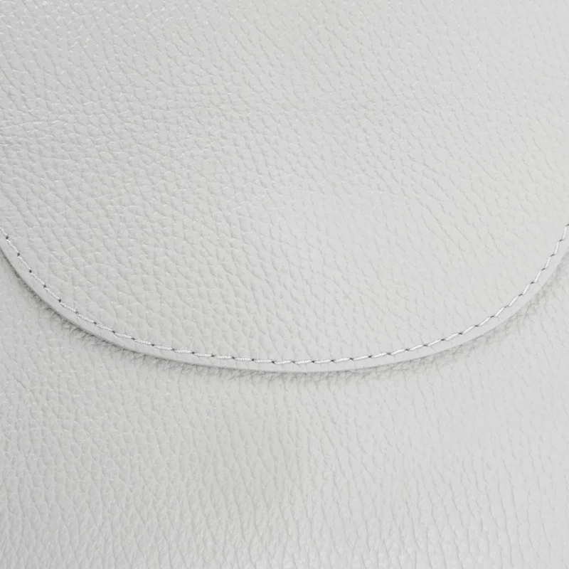 Sac à dos en cuir grainé HAILEY Gris clair