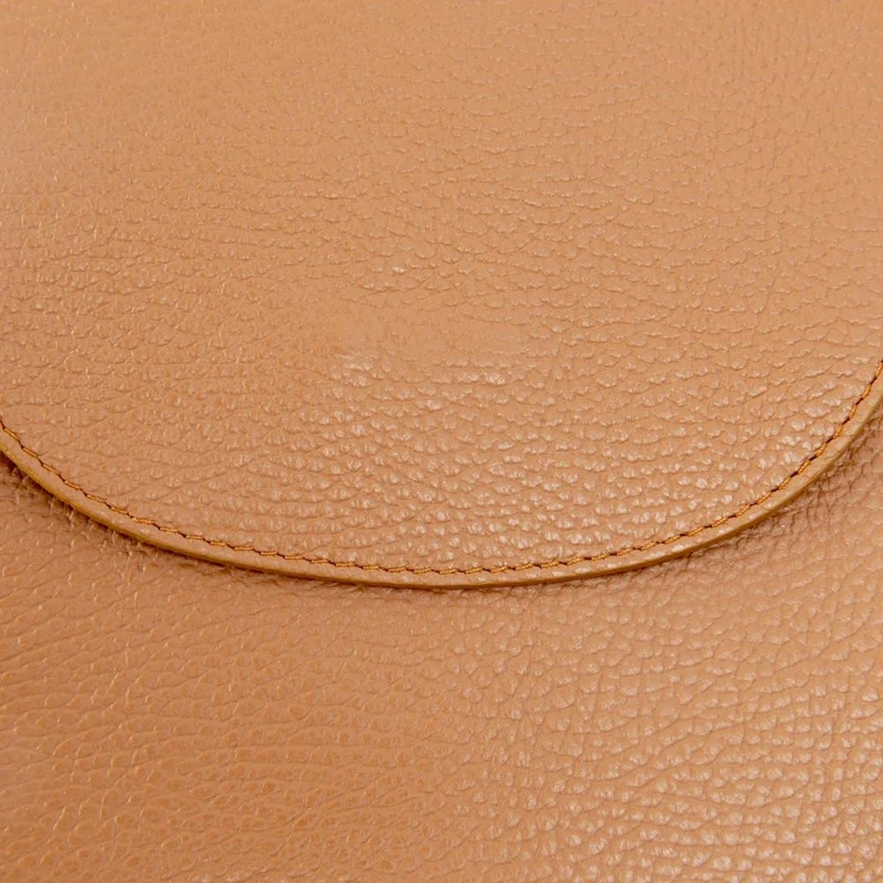 Sac à dos en cuir grainé HAILEY Marron cognac