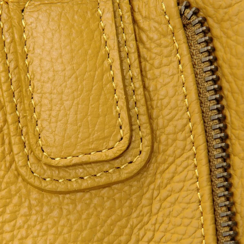 Sac porté épaule en cuir grainé CAMELIA Jaune tournesol