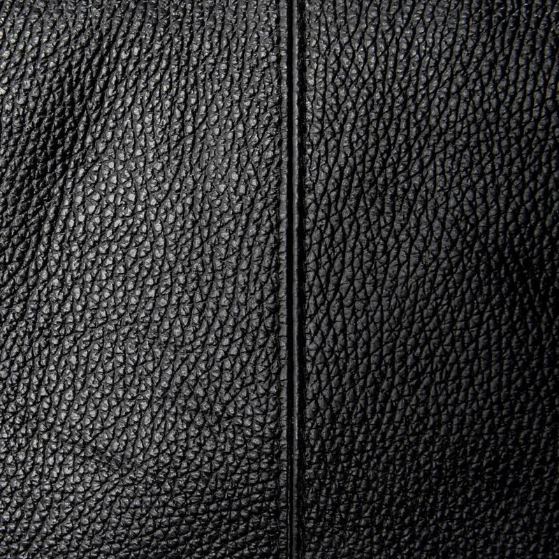 Sac HOBO en cuir grainé ELLEN Noir