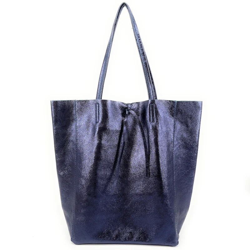 Sac cabas en cuir métallisé NICE Nuit étoilée