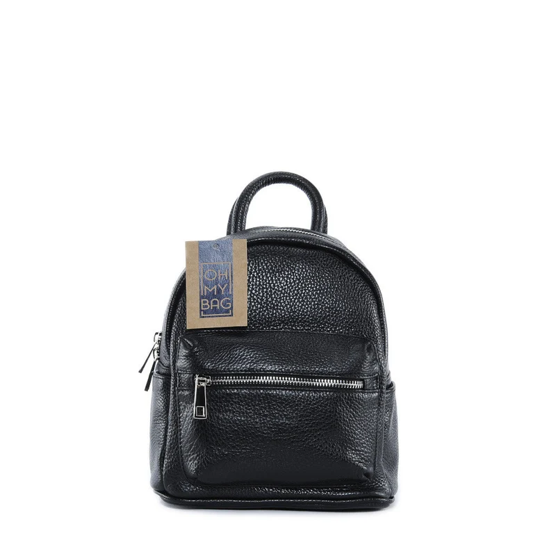 Sac à dos en cuir grainé LITTLE KYOTO Noir