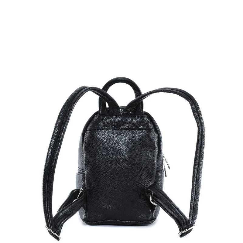 Sac à dos en cuir grainé LITTLE KYOTO Noir