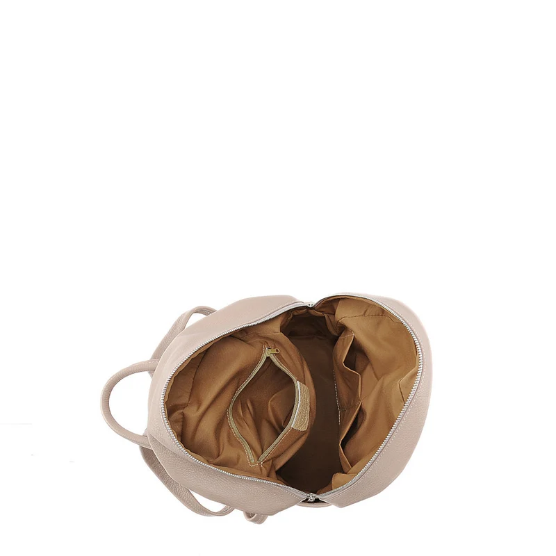 Sac à dos en cuir grainé LITTLE KYOTO Camel foncé