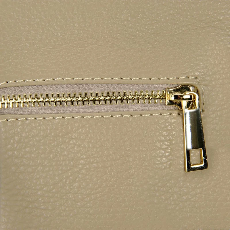 Sac à dos en cuir grainé CORFOU Taupe