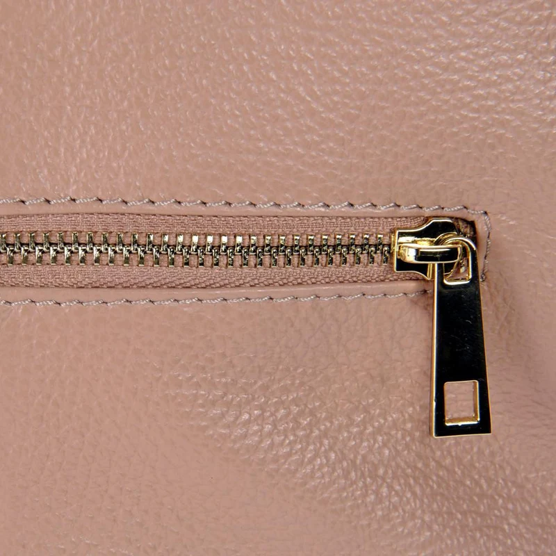 Sac à dos en cuir grainé CORFOU Rose intense