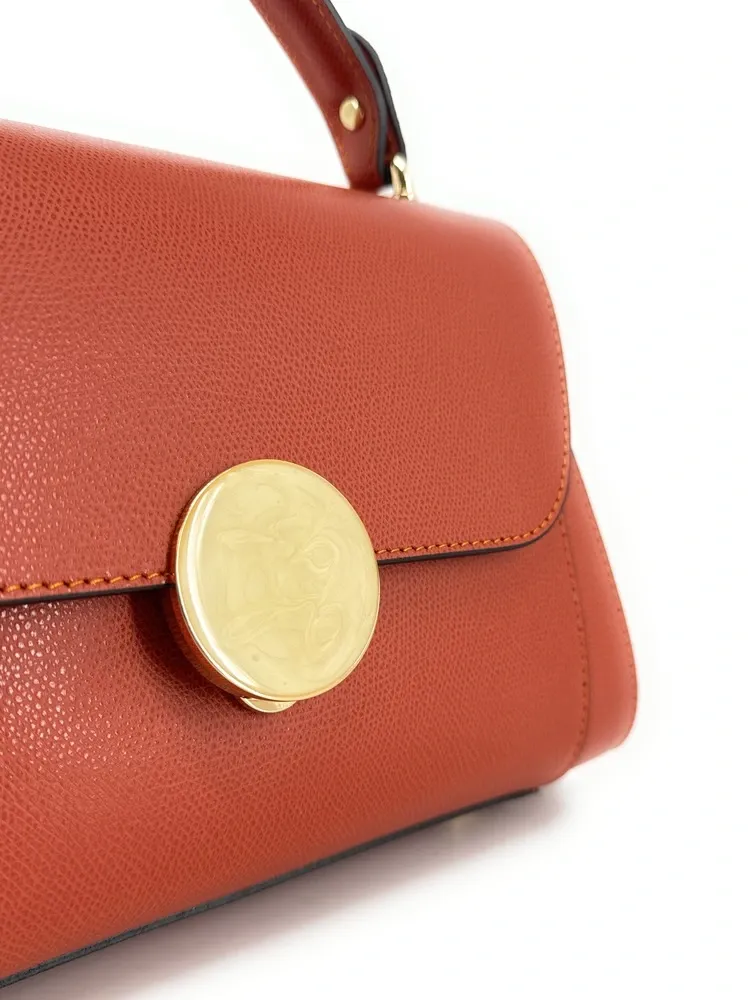 Sac à main en cuir grainé APOLLINE Ambre