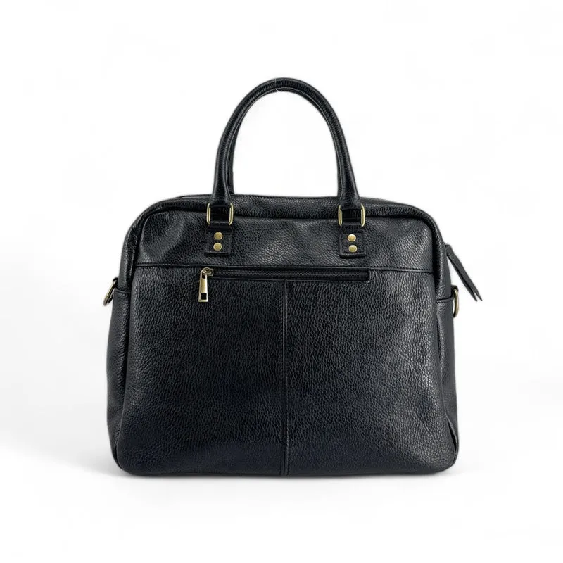 Sac à main en cuir grainé MOSCOU Noir
