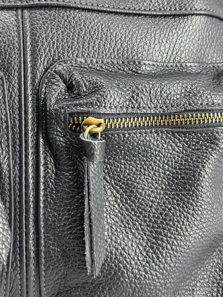 Sac à main en cuir grainé MOSCOU Noir