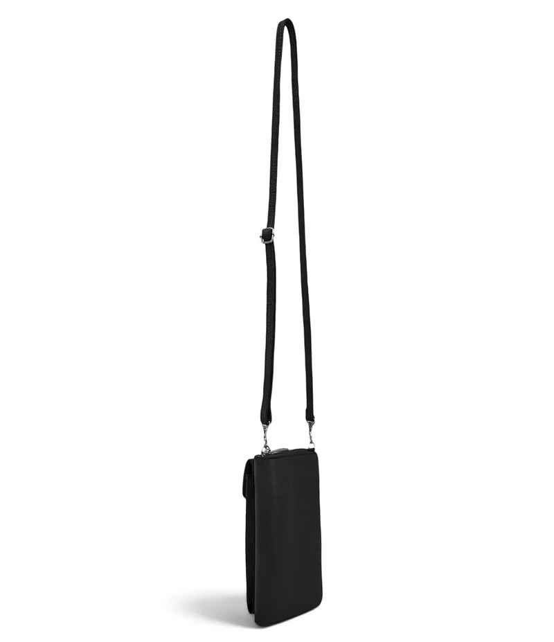 Mini-sac pochette en cuir grainé STREET Noir