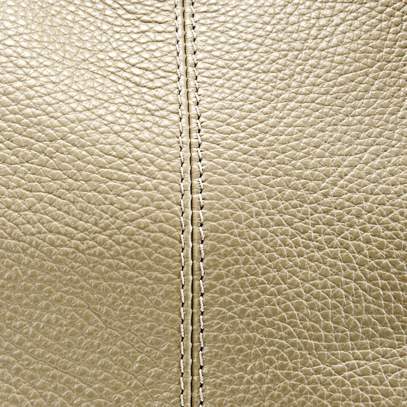 Sac porté épaule en cuir grainé BOSTON Taupe clair
