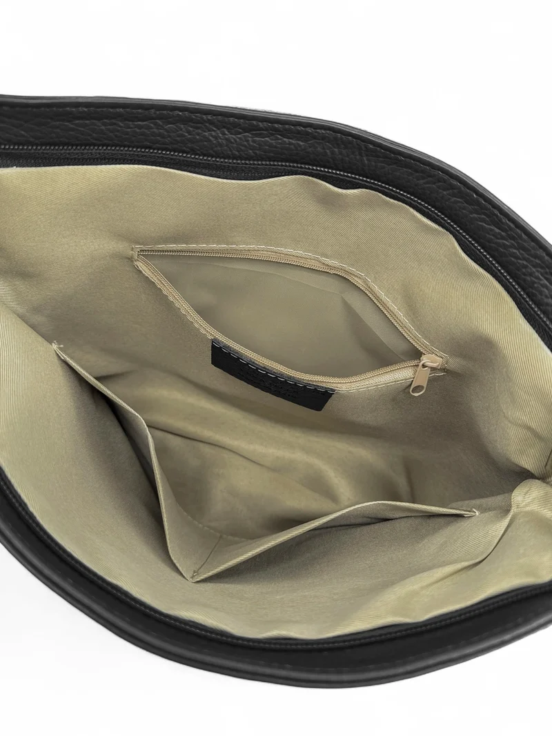 Sac bandoulière en cuir grainé COQUETTE Noir