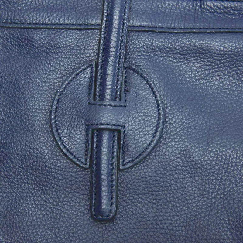 Sac cabas en cuir grainé INNOCENT Bleu