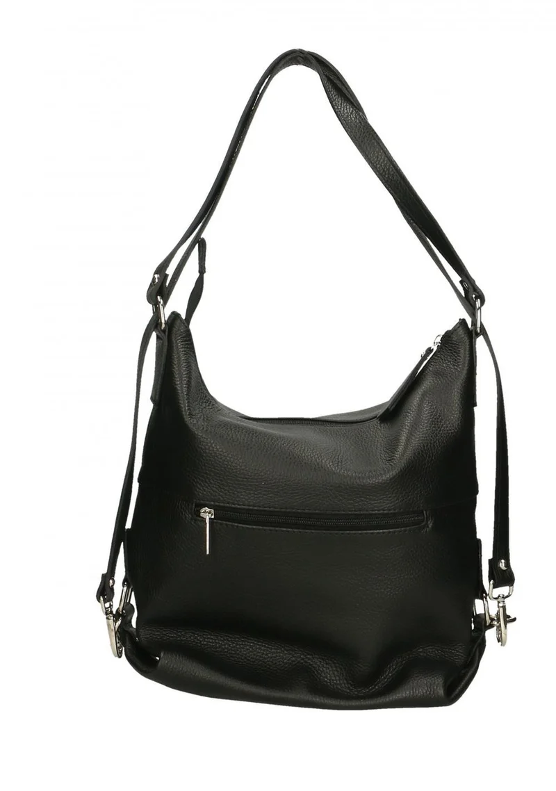 Sac à main convertible en cuir grainé RIMINI Noir