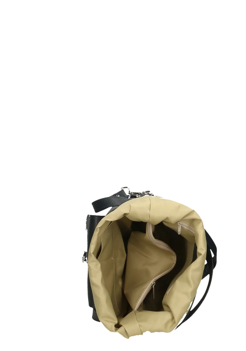 Sac à main convertible en cuir grainé RIMINI Noir