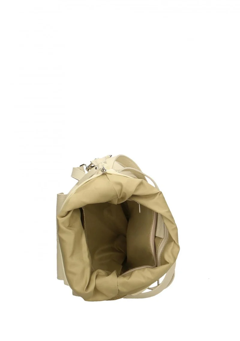 Sac à main convertible en cuir grainé RIMINI Beige crème