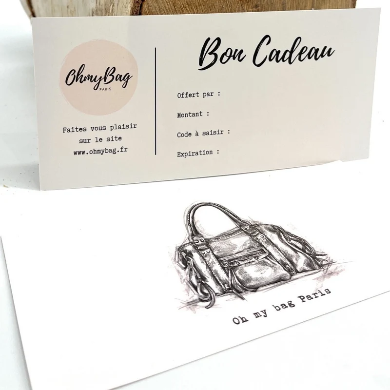 CARTE CADEAU OH MY BAG : montant du bon cadeau 130 €