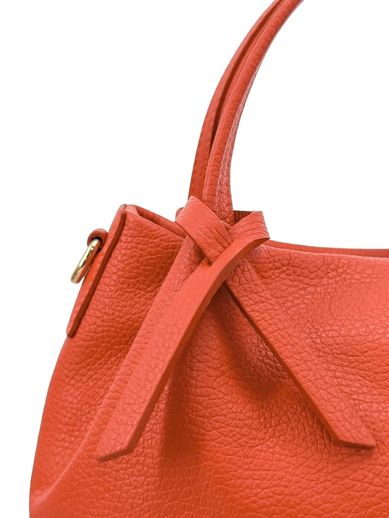 Sac à main en cuir grainé BUBBLE Orange