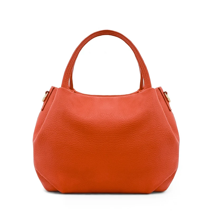 Sac à main en cuir grainé BUBBLE Orange