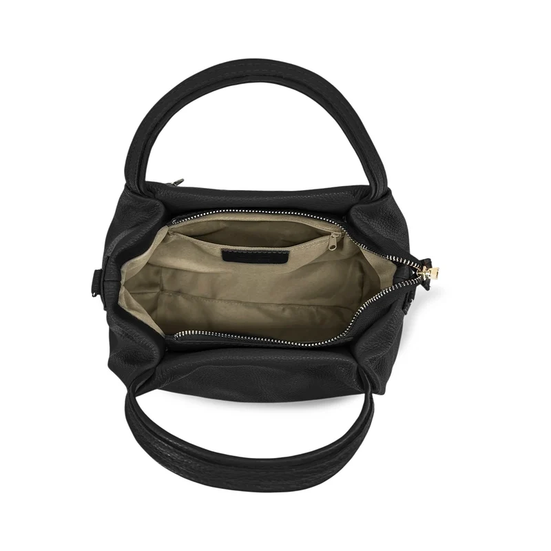 Sac à main en cuir grainé BUBBLE Noir