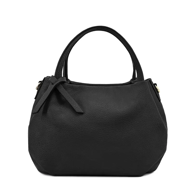 Sac à main en cuir grainé BUBBLE Noir