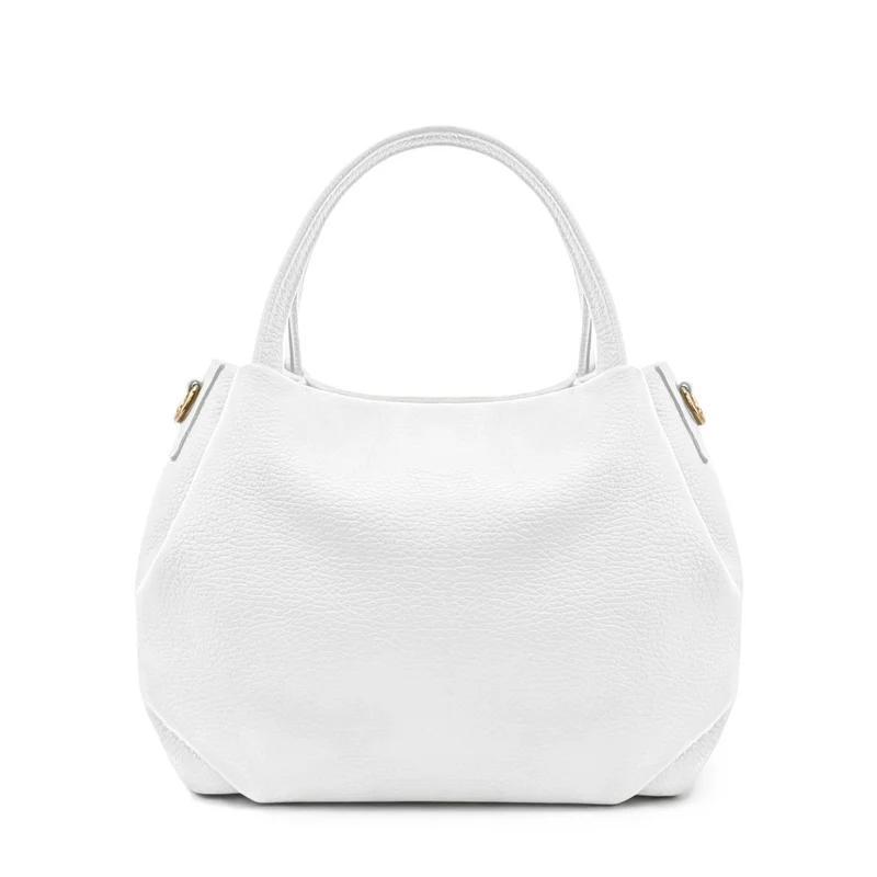 Sac à main en cuir grainé BUBBLE Blanc
