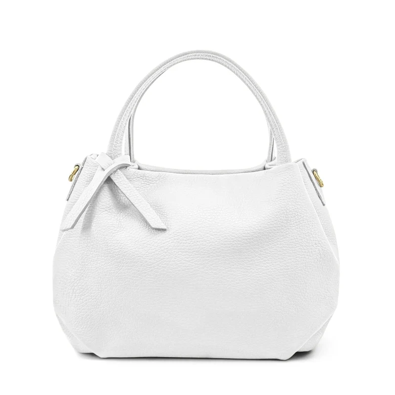 Sac à main en cuir grainé BUBBLE Blanc