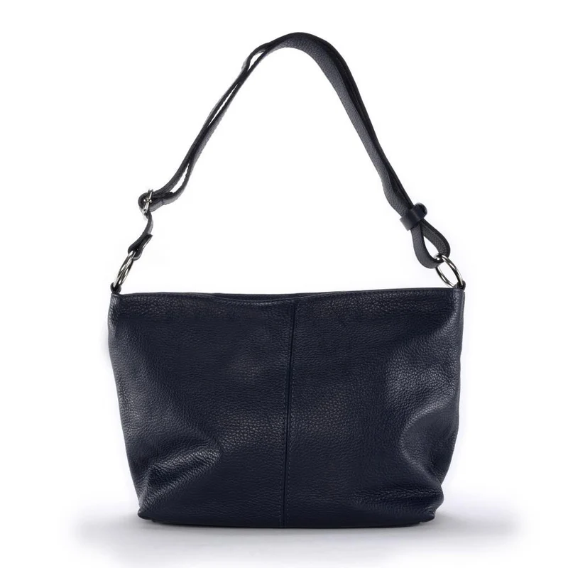 Sac à main en cuir grainé KUTA Bleu marine