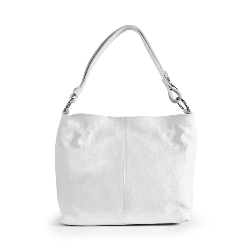 Sac à main en cuir grainé KUTA Blanc
