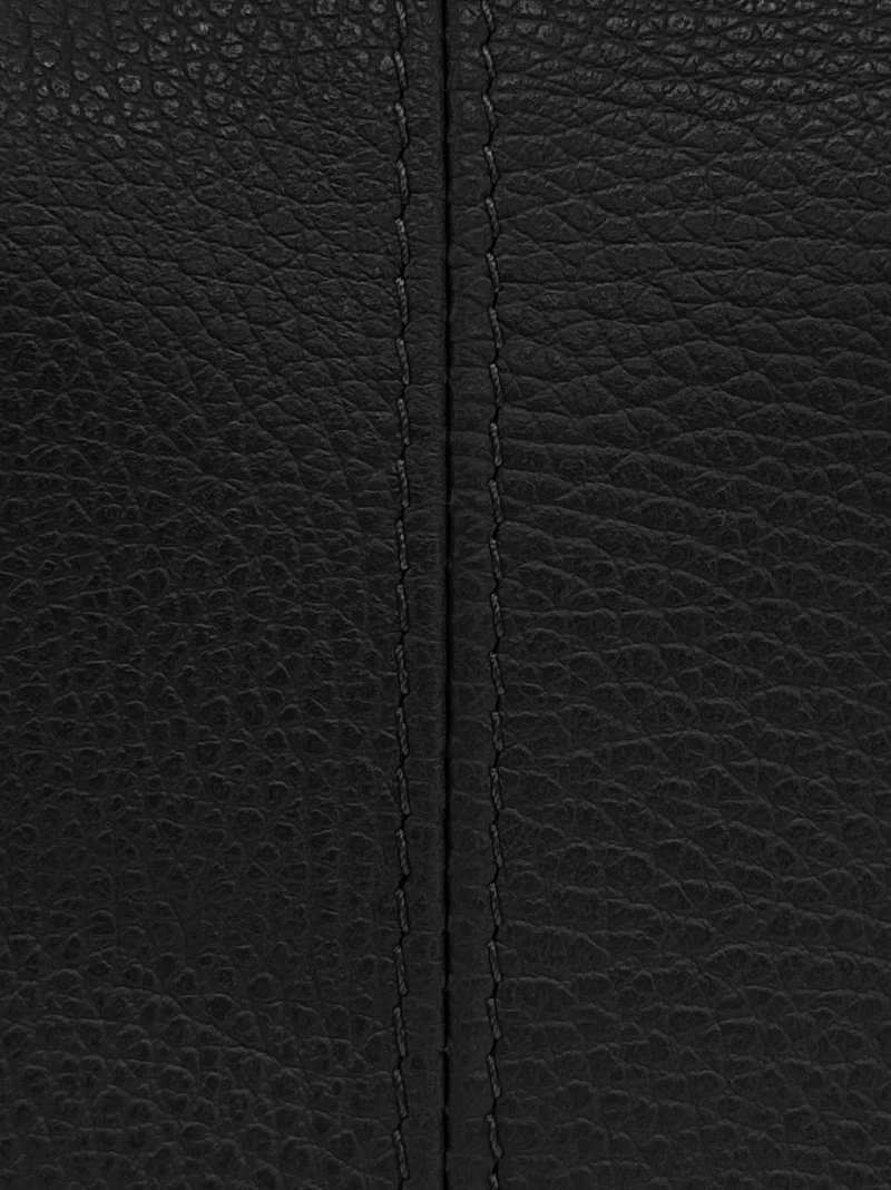Sac seau à bandoulière en cuir grainé BEAUBOURG Noir