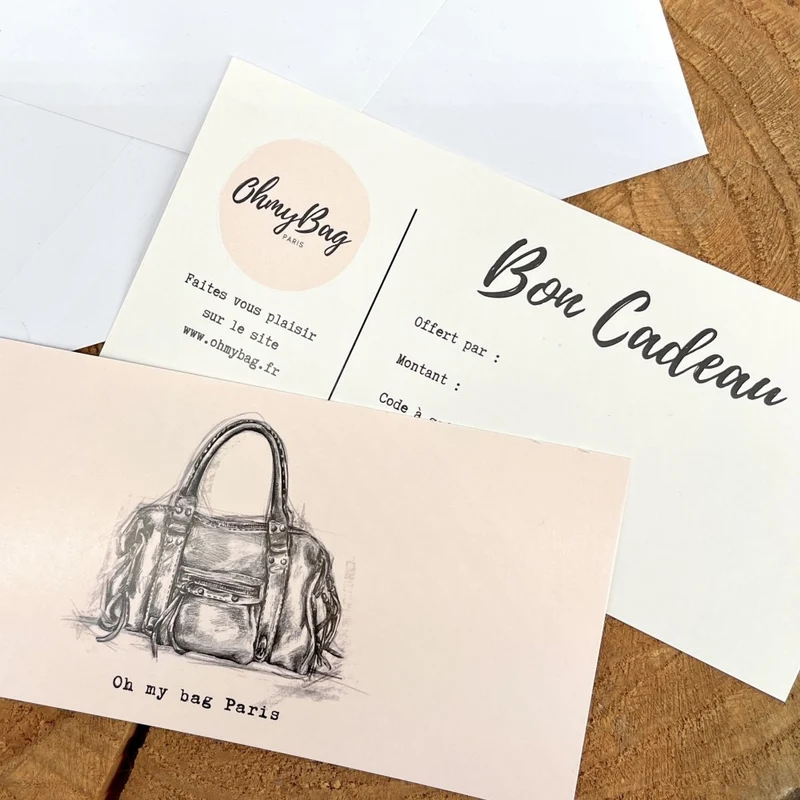 CARTE CADEAU OH MY BAG : montant du bon cadeau 80 €
