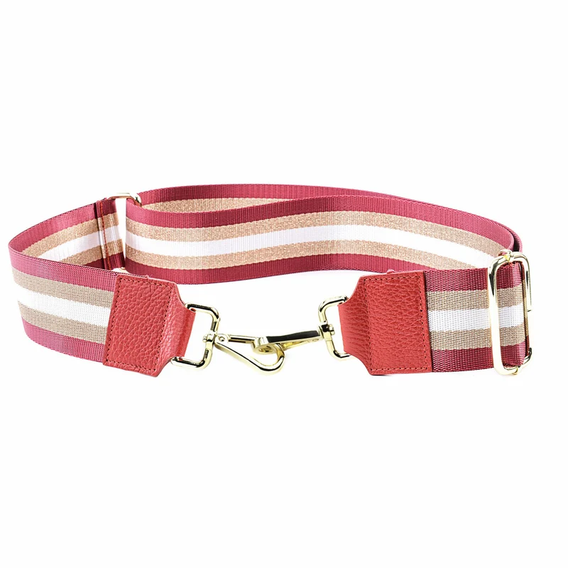 Bandoulière amovible dorée BAYA Rouge garance