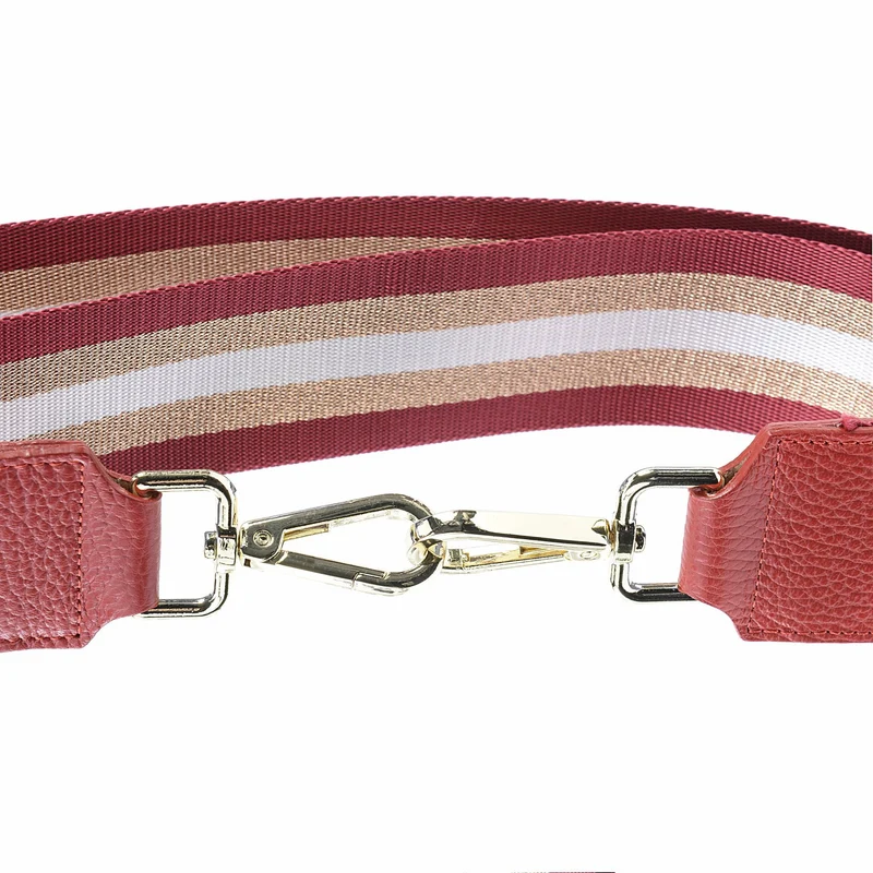 Bandoulière amovible dorée BAYA Rouge garance