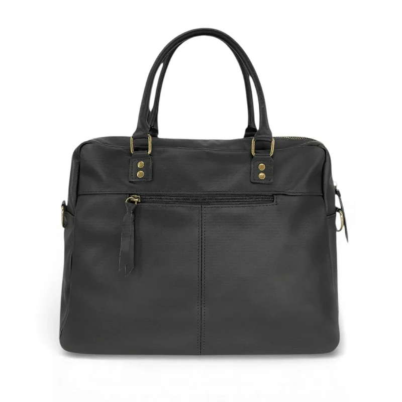 Sac à main en cuir lisse OMB MOSCOU Noir