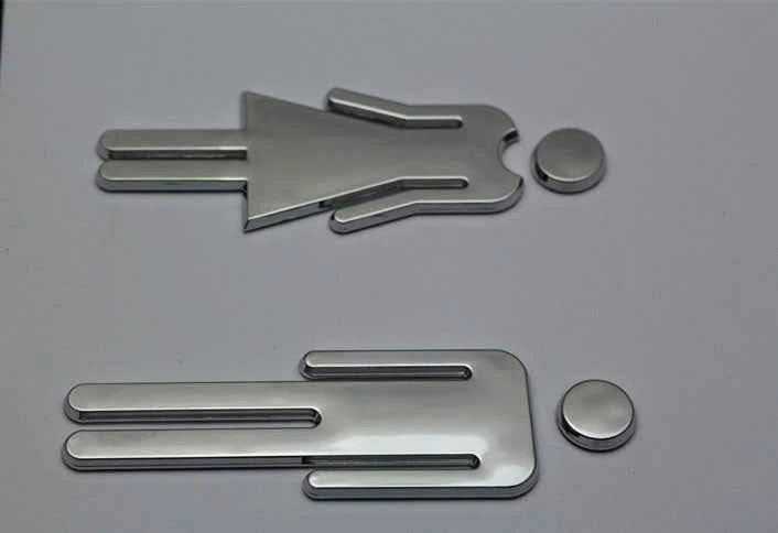 Hotel Bathroom Signage Metal