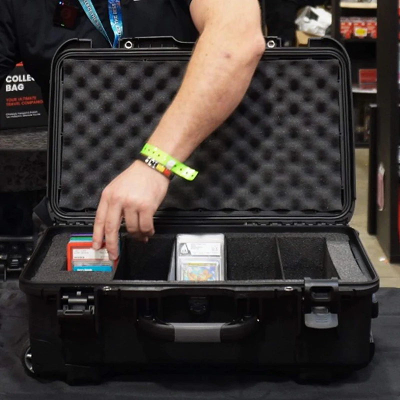 EVORETRO Waterproof Wheeled Card Case - Holds 160 Graded Slabs