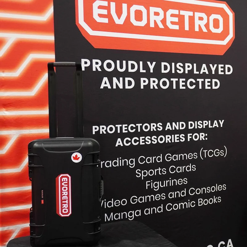 EVORETRO Waterproof Wheeled Card Case - Holds 160 Graded Slabs