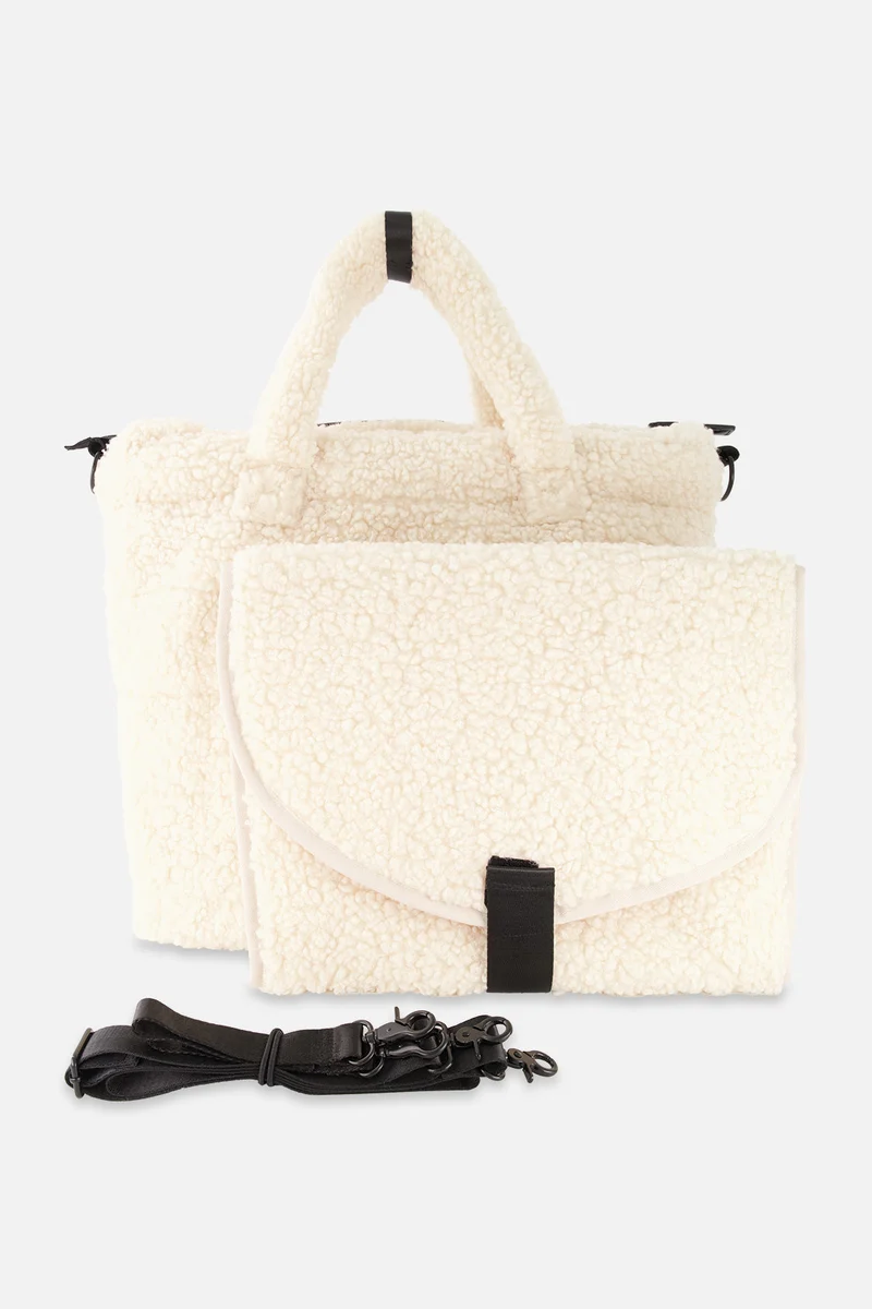 Diaper Bag Off-White With Changing Mat