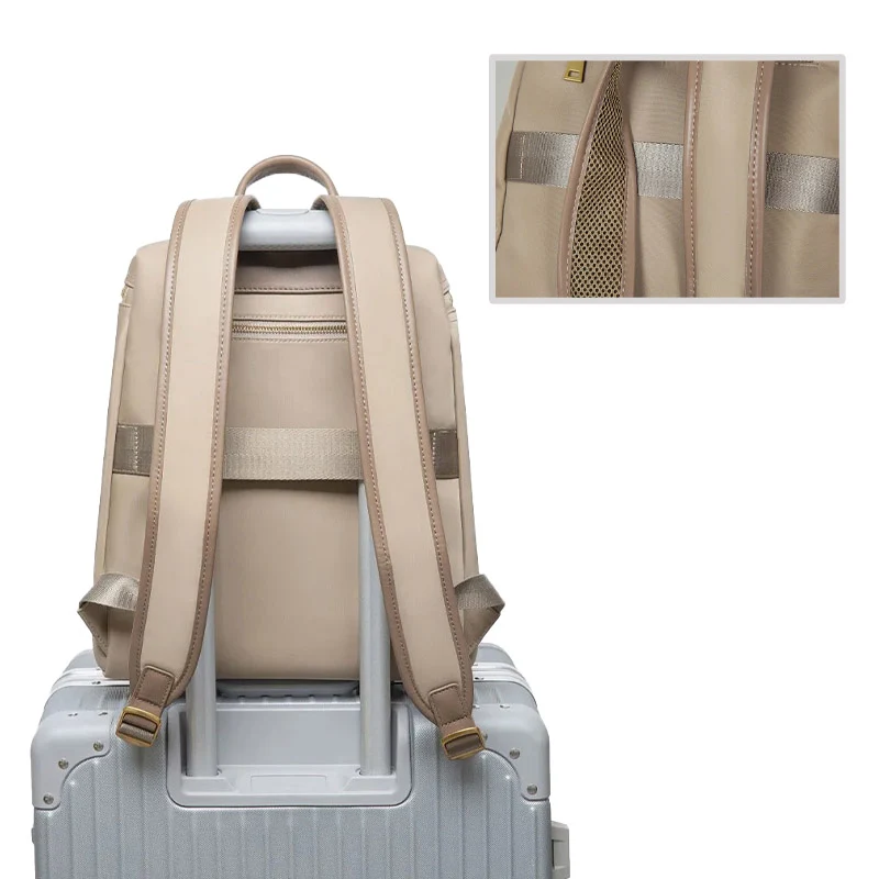 Vigo sac à dos femme tendance toile et cuir
