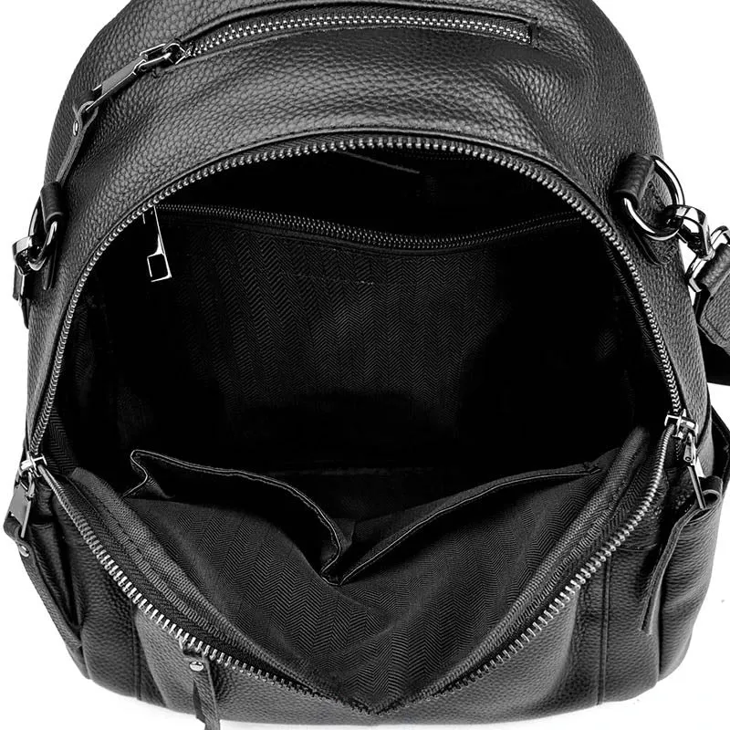 Irvin sac à dos femme cuir noir