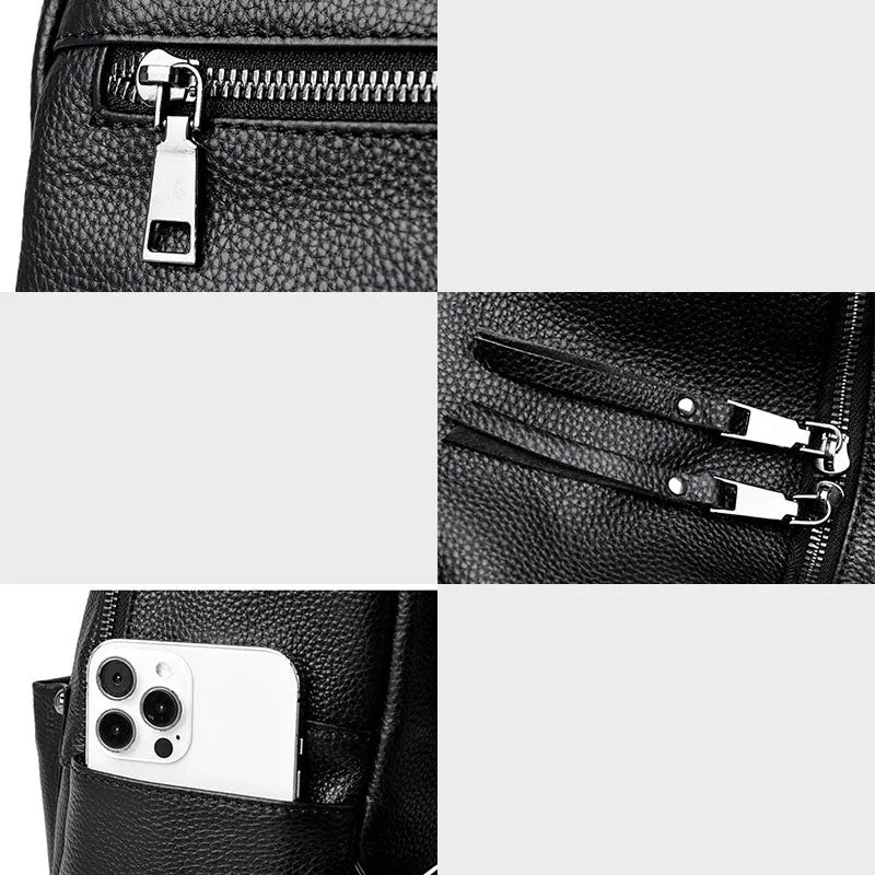 Irvin sac à dos femme cuir noir